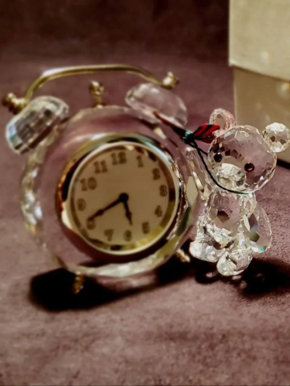 Swarovski Kris Bear Table Clock